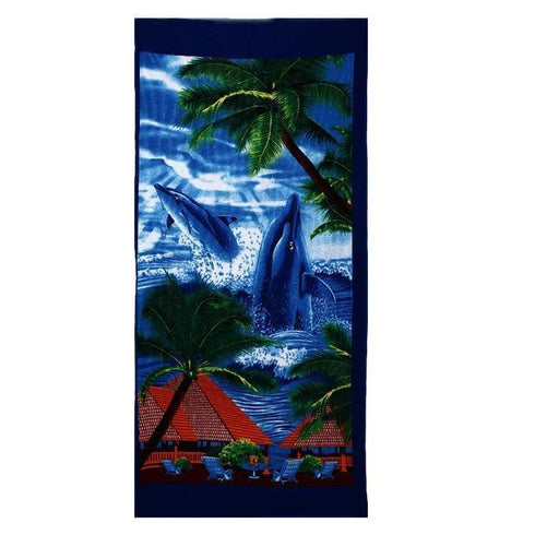 Summer Microfiber Printed Beach Towels, Various Designs